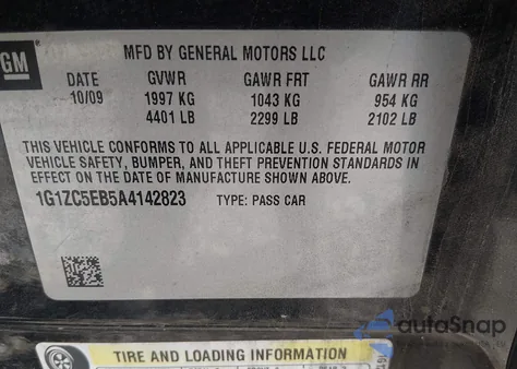 2010 Chevrolet Malibu Lt z USA, uszkodzony, nr VIN 1G1ZC5EB5A4142823